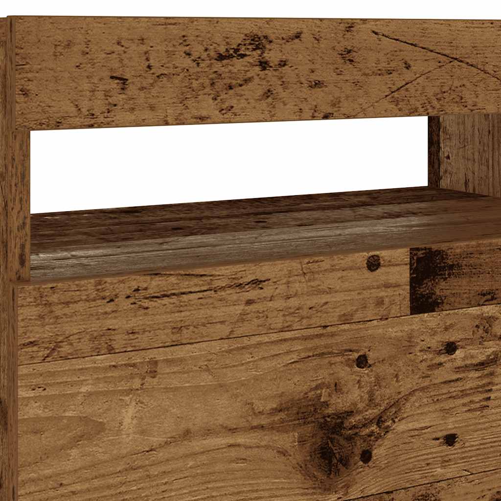 Comodino Con Led 60X35X40 Cm In Legno Multistrato