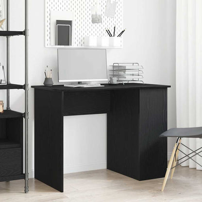 Scrivania Nera 100X55X75 Cm In Legno Multistrato