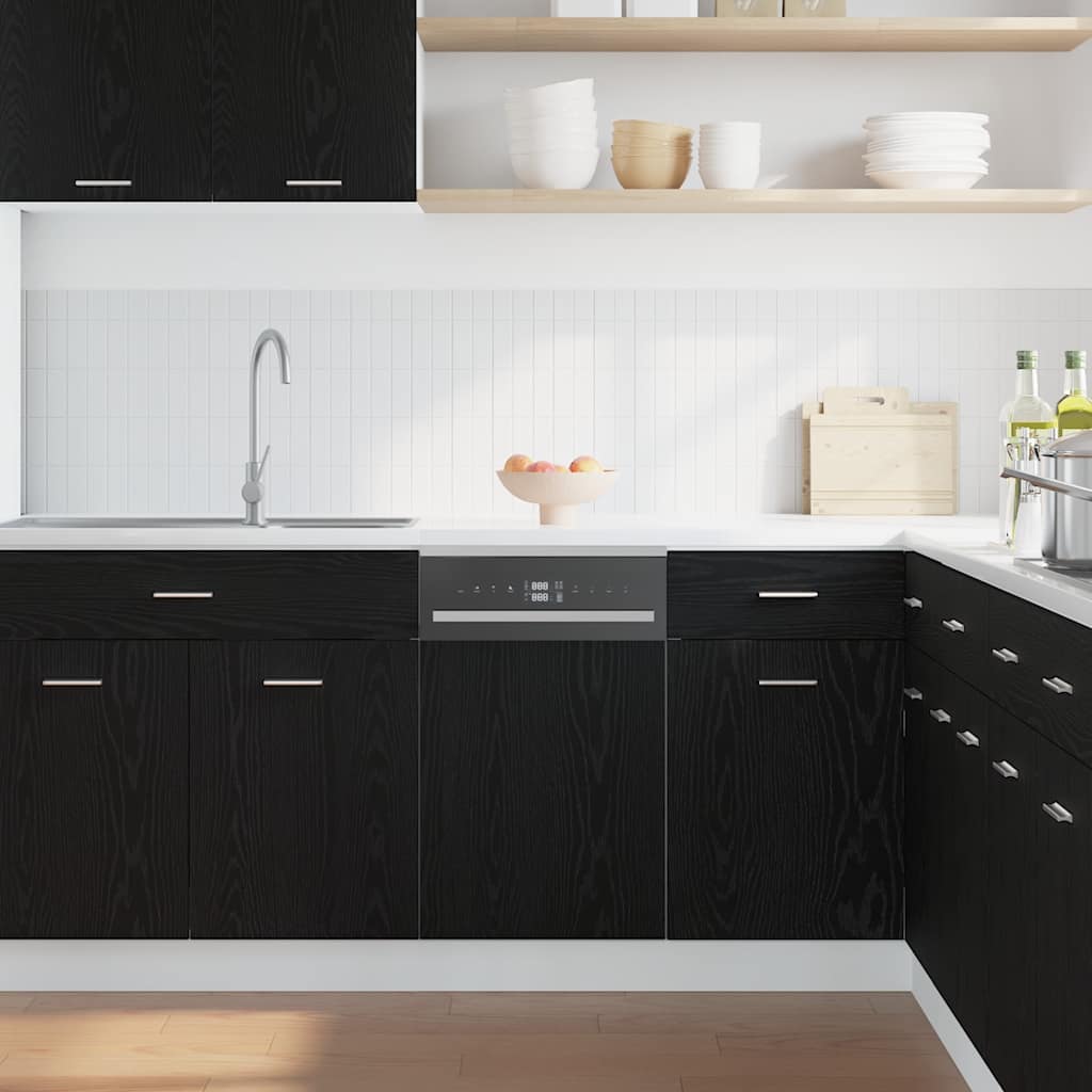 Pannello Lavastoviglie “Lyon” 45X1,5X67 Cm Rovere Nero