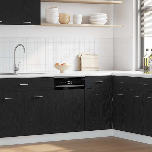 Pannello Lavastoviglie “Lyon” 45X1,5X67 Cm Rovere Nero