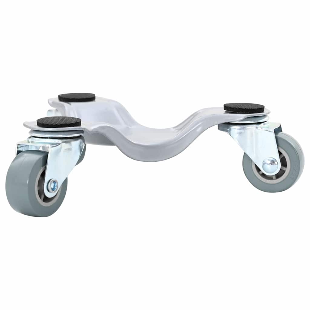 Rulli Per Mobili 4 Pz 16X14,5X5,5 Cm In Acciaio 180 Kg Antracite