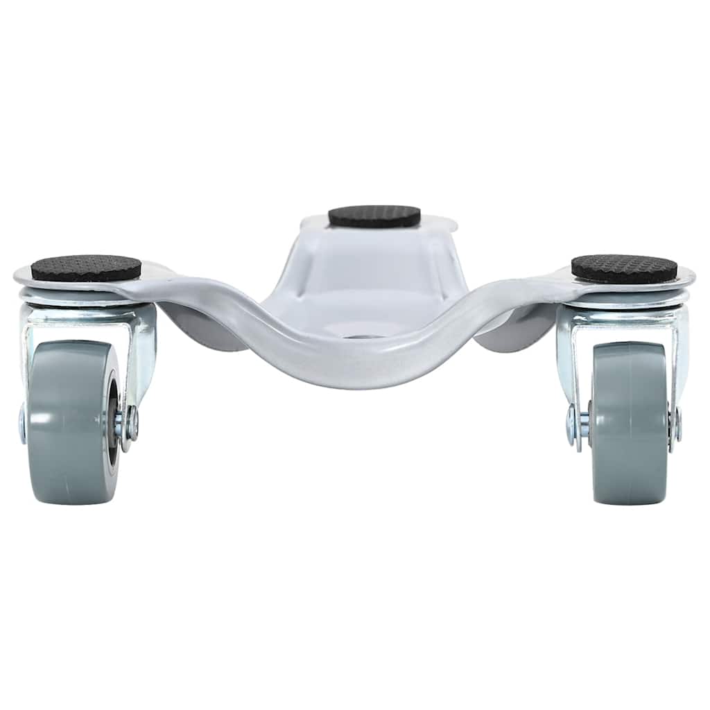 Rulli Per Mobili 4 Pz 16X14,5X5,5 Cm In Acciaio 180 Kg Antracite