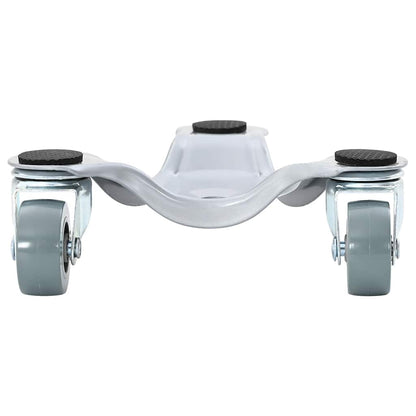 Rulli Per Mobili 4 Pz 16X14,5X5,5 Cm In Acciaio 180 Kg Antracite