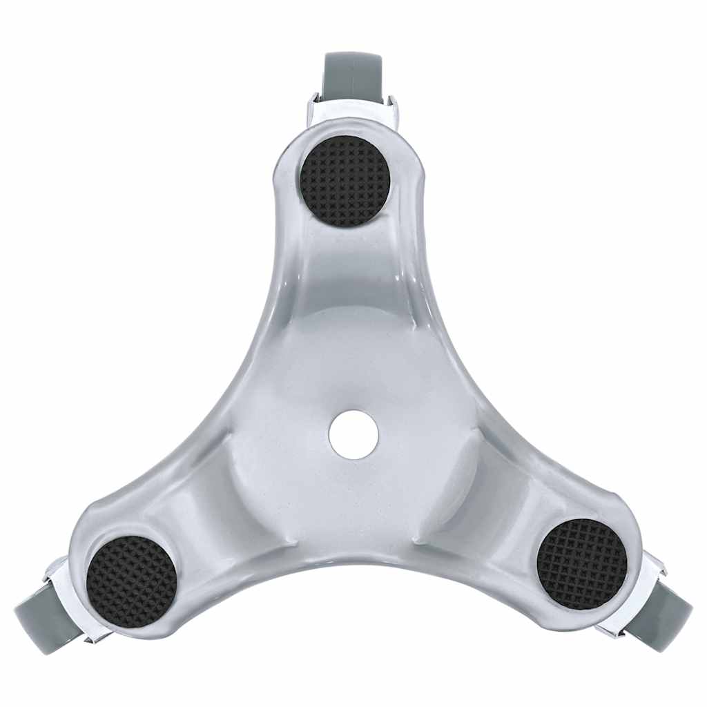 Rulli Per Mobili 4 Pz 16X14,5X5,5 Cm In Acciaio 180 Kg Antracite