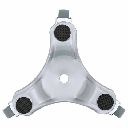 Rulli Per Mobili 4 Pz 16X14,5X5,5 Cm In Acciaio 180 Kg Antracite