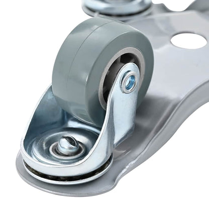 Rulli Per Mobili 4 Pz 16X14,5X5,5 Cm In Acciaio 180 Kg Antracite