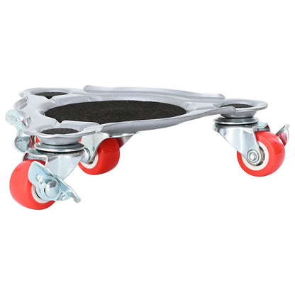 Rulli Mobili 4 Pz Con Sollevatore 14,5X13,5X4 Cm Acciaio 400 Kg Antracite
