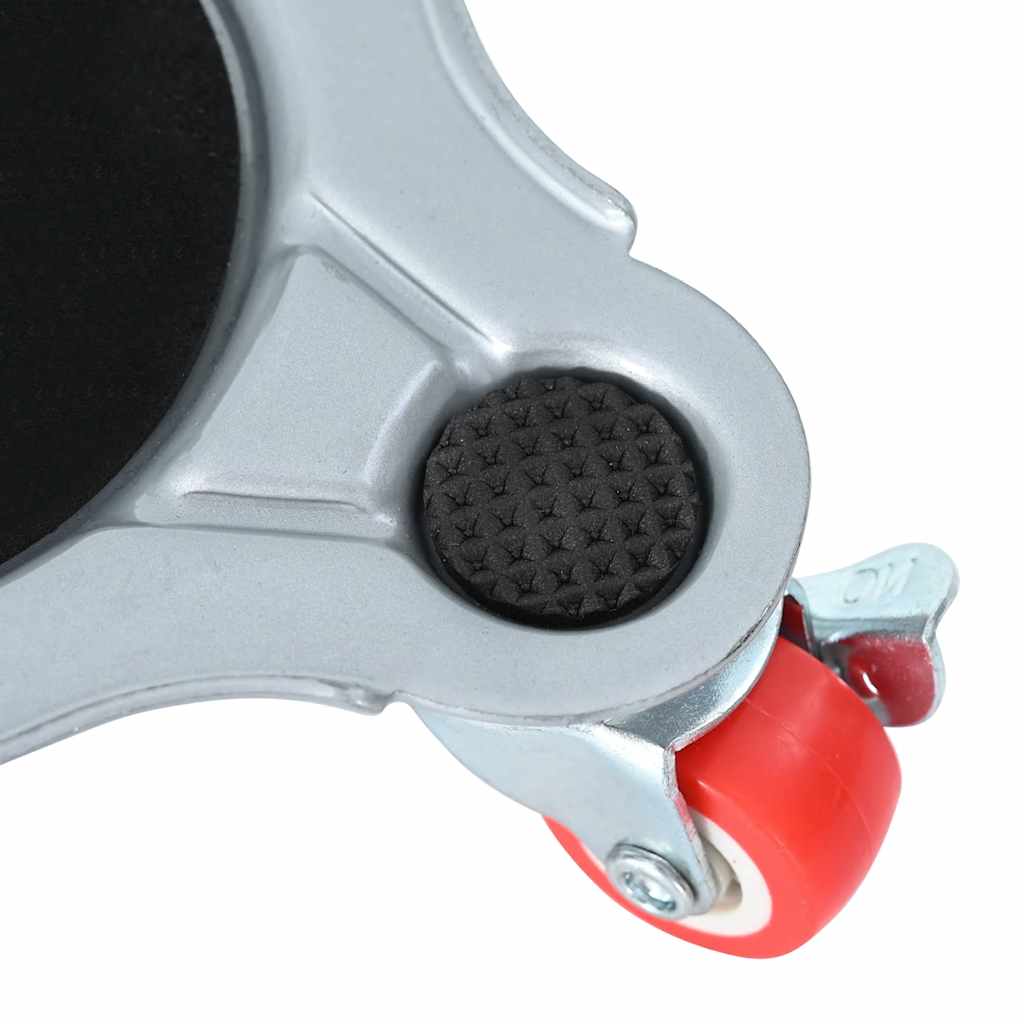 Rulli Mobili 4 Pz Con Sollevatore 14,5X13,5X4 Cm Acciaio 400 Kg Antracite