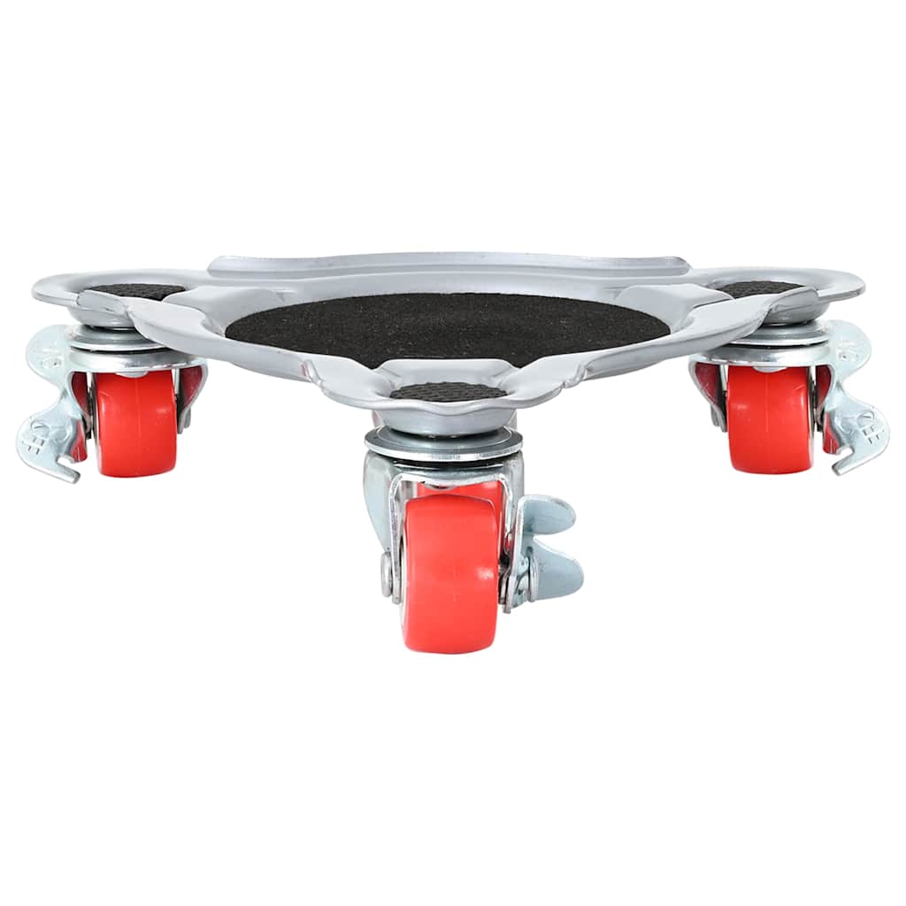 Rulli Mobili 4 Pz Con Sollevatore 14,5X13,5X4 Cm Acciaio 400 Kg Antracite