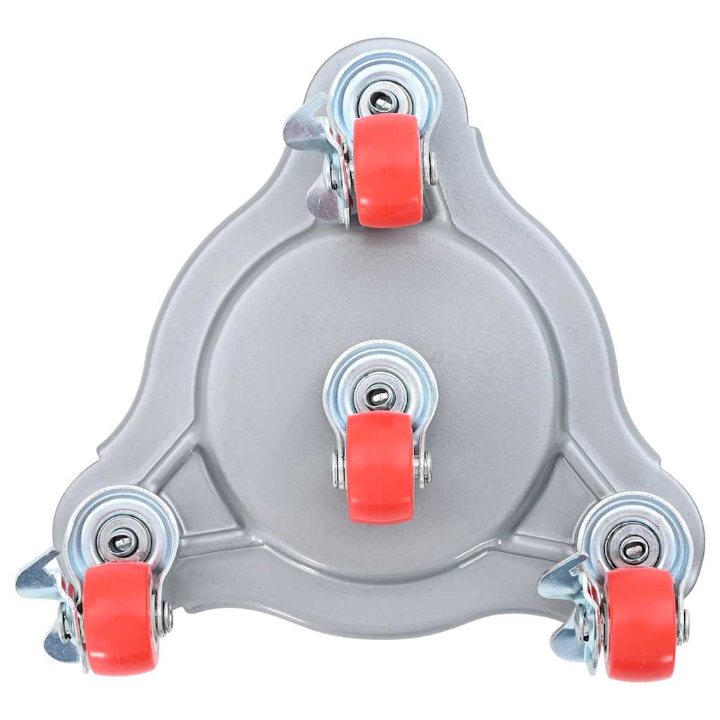 Rulli Mobili 4 Pz Con Sollevatore 14,5X13,5X4 Cm Acciaio 400 Kg Antracite