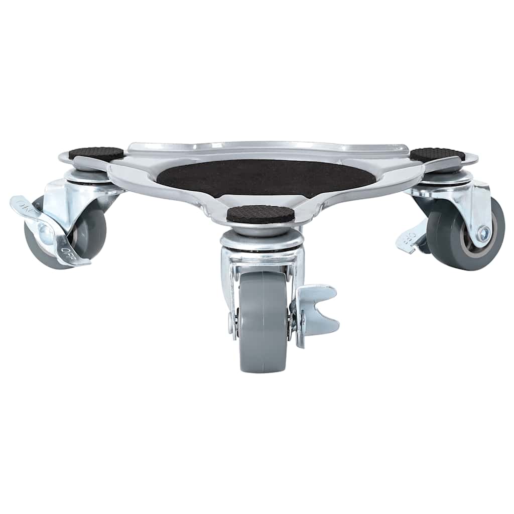 Rulli Mobili 4 Pz Con Sollevatore 19X17,5X6 Cm Acciaio 1000 Kg Antracite