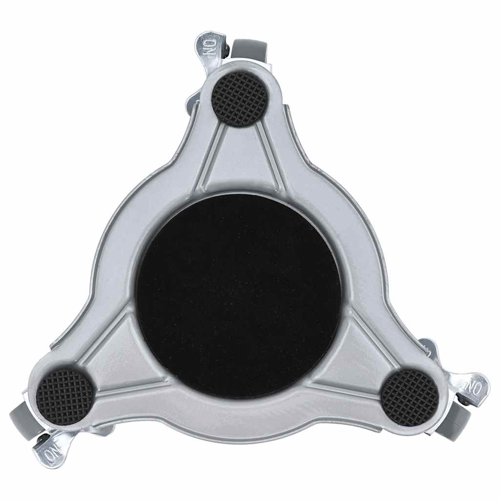 Rulli Mobili 4 Pz Con Sollevatore 19X17,5X6 Cm Acciaio 1000 Kg Antracite