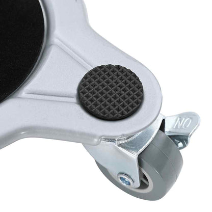 Rulli Mobili 4 Pz Con Sollevatore 15,5X15,5X5,5 Cm 1000 Kg Antracite