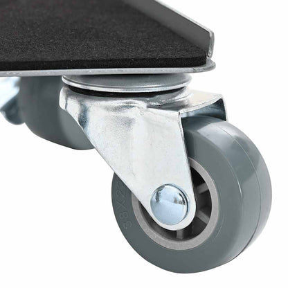 Rulli Mobili 4 Pz Con Sollevatore 13,5X13,5X6 Cm Acciaio 1300Kg Antracite