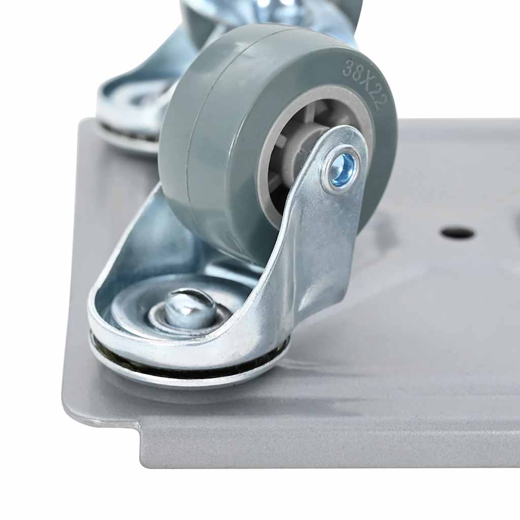Rulli Mobili 4 Pz Con Sollevatore 13,5X13,5X6 Cm Acciaio 1300Kg Antracite