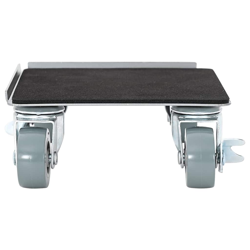 Rulli Mobili 4 Pz Con Sollevatore 13,5X13,5X6 Cm Acciaio 1300Kg Antracite