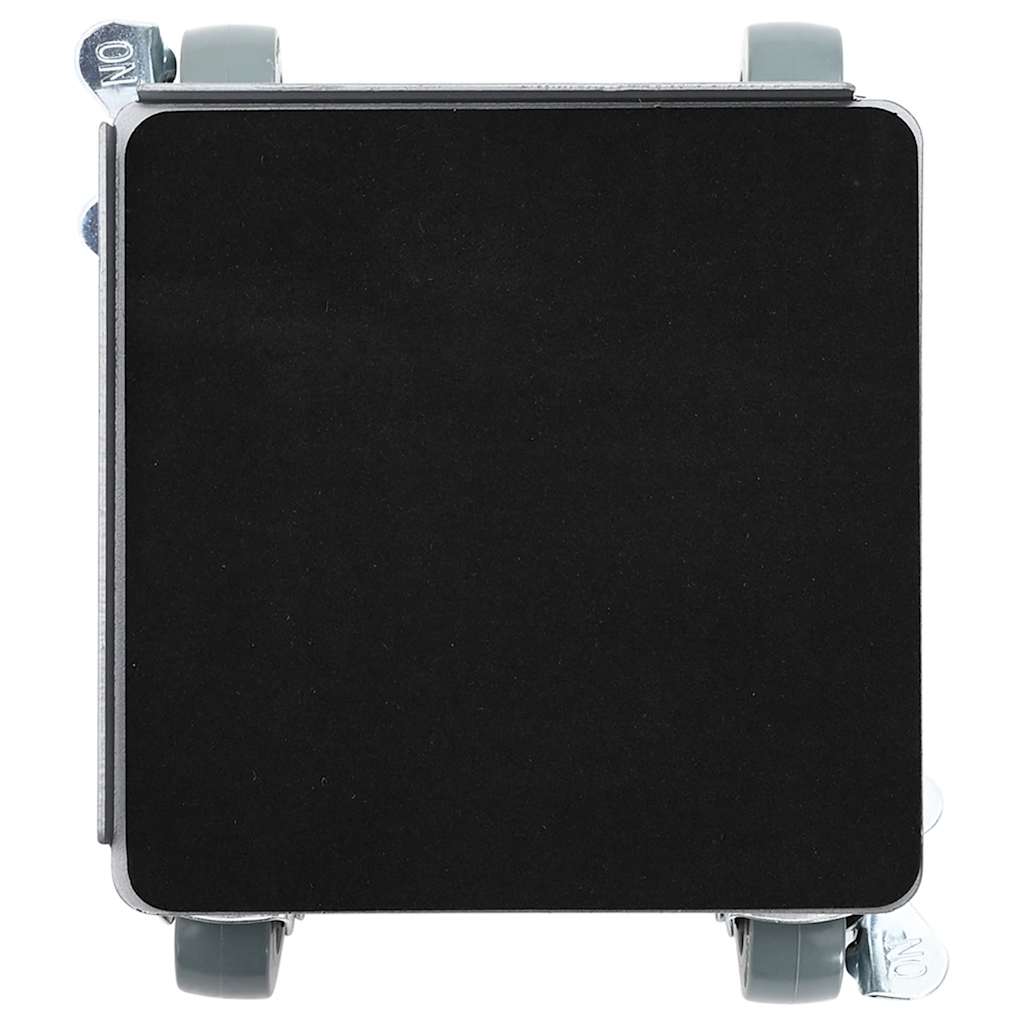 Rulli Mobili 4 Pz Con Sollevatore 13,5X13,5X6 Cm Acciaio 1300Kg Antracite