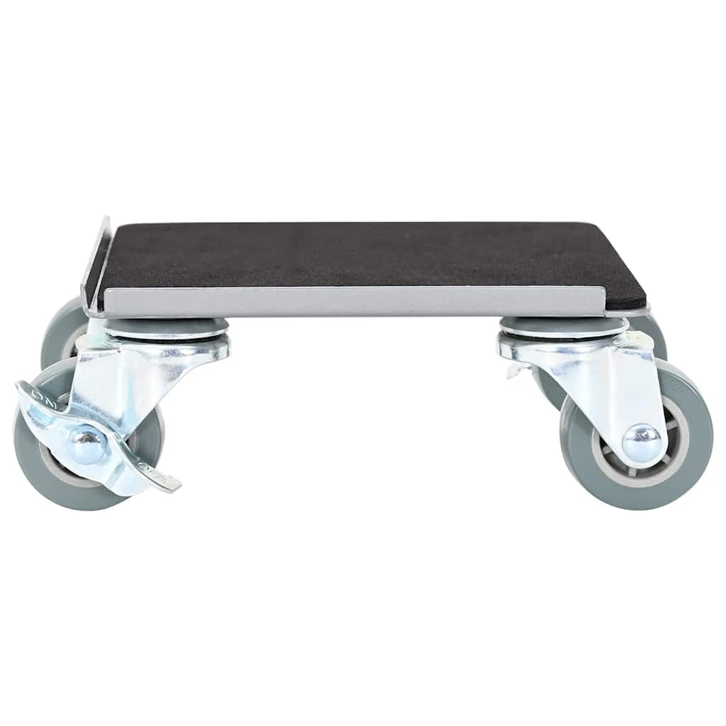 Rulli Mobili 4 Pz Con Sollevatore 13,5X13,5X6 Cm Acciaio 1300Kg Antracite