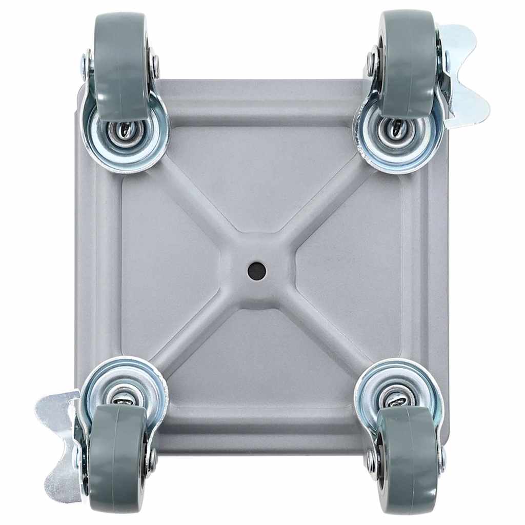 Rulli Mobili 4 Pz Con Sollevatore 13,5X13,5X6 Cm Acciaio 1300Kg Antracite