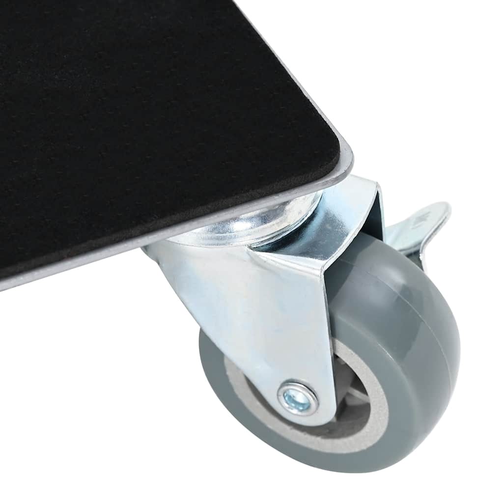 Rulli Mobili 4 Pz Con Sollevatore 17,5X16X7,5 Cm Acciaio 1600Kg Antracite
