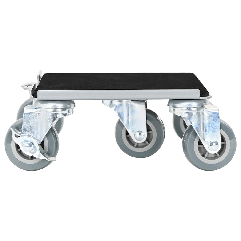 Rulli Mobili 4 Pz Con Sollevatore 17,5X16X7,5 Cm Acciaio 1600Kg Antracite