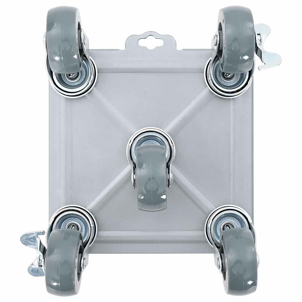 Rulli Mobili 4 Pz Con Sollevatore 17,5X16X7,5 Cm Acciaio 1600Kg Antracite