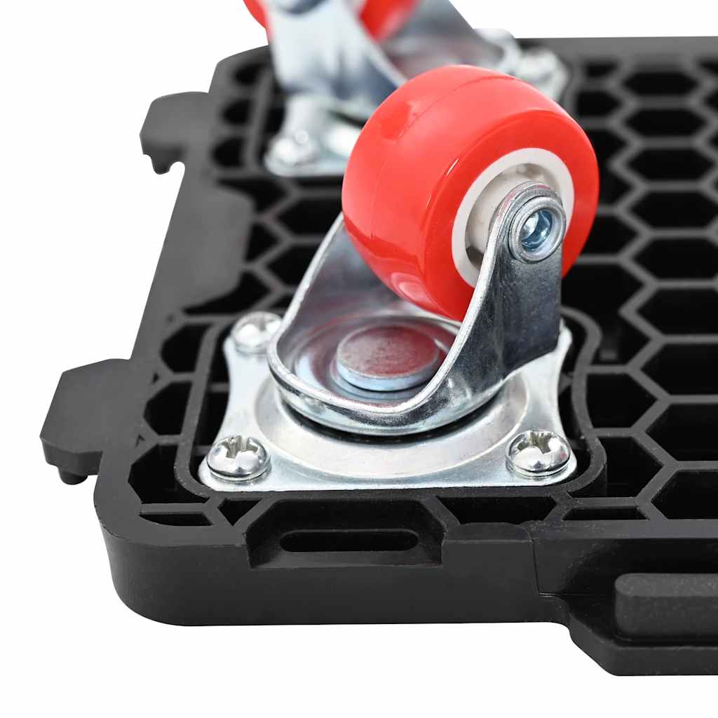 Rulli Mobili 4 Pz Con Sollevatore Nero 13,5X13,5X4,2 Cm 300 Kg Antracite