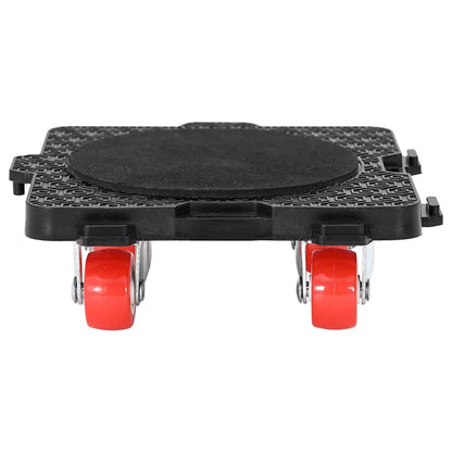 Rulli Mobili 4 Pz Con Sollevatore Nero 13,5X13,5X4,2 Cm 300 Kg Antracite