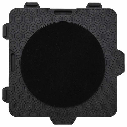 Rulli Mobili 4 Pz Con Sollevatore Nero 13,5X13,5X4,2 Cm 300 Kg Antracite