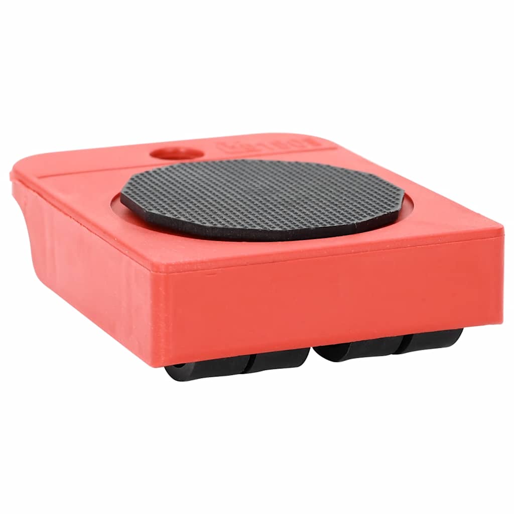 Rulli Per Mobili 8 Pz Con Sollevatori Rossi 9,8X7,5X3 Cm 150 Kg Antracite