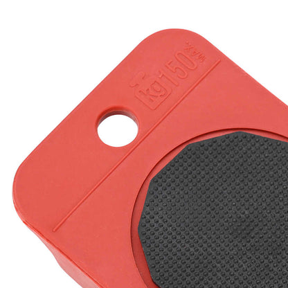 Rulli Per Mobili 8 Pz Con Sollevatori Rossi 9,8X7,5X3 Cm 150 Kg Antracite