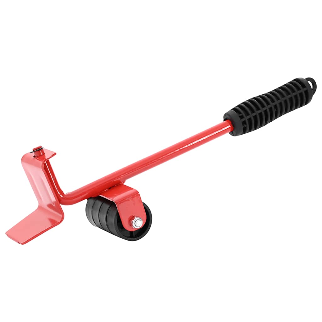 Rulli Per Mobili 8 Pz Con Sollevatori Rossi 9,8X7,5X3 Cm 150 Kg Antracite