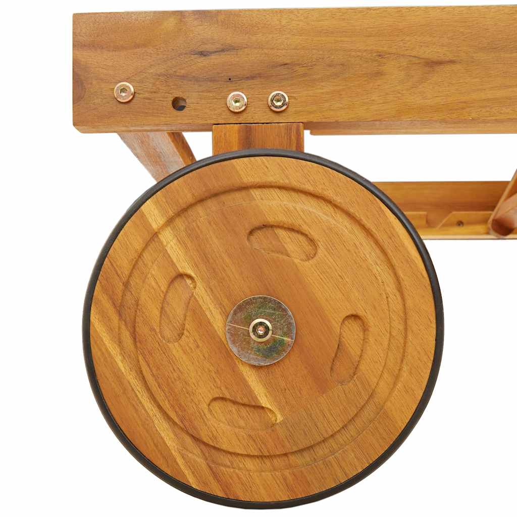 Lettini Prendisole 2Pz In Legno Massello Di Acacia
