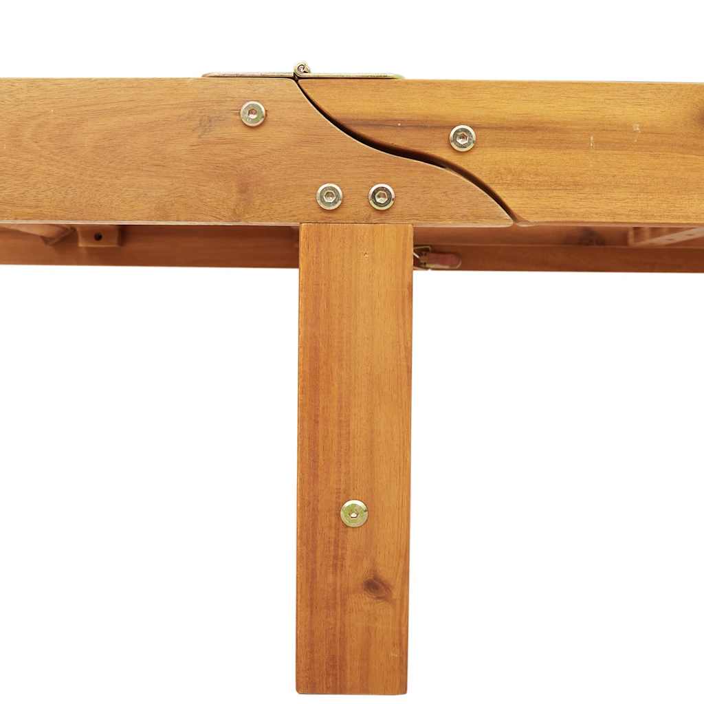 Lettini Prendisole 2Pz In Legno Massello Di Acacia
