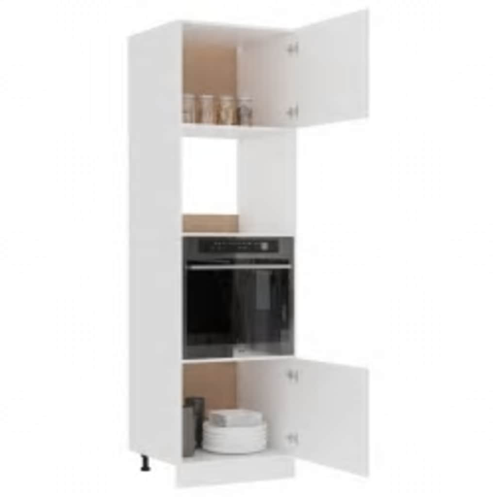 Armadio Per Microonde “Lyon” Bianco 60X57X207 Cm Bianco