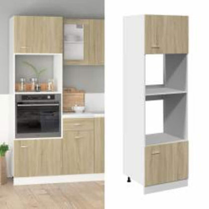 Mobile Per Microonde “Lyon” Rovere Sonoma 60X57X207 Cm