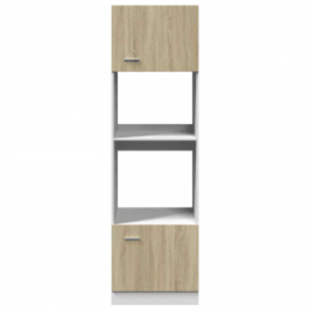 Mobile Per Microonde “Lyon” Rovere Sonoma 60X57X207 Cm