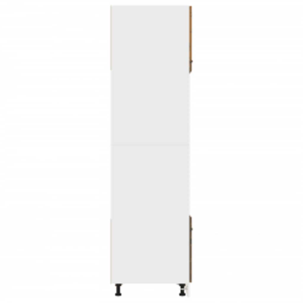 Armadio Per Microonde “Lyon” Rovere Fumo 60X57X207Cm Bianco