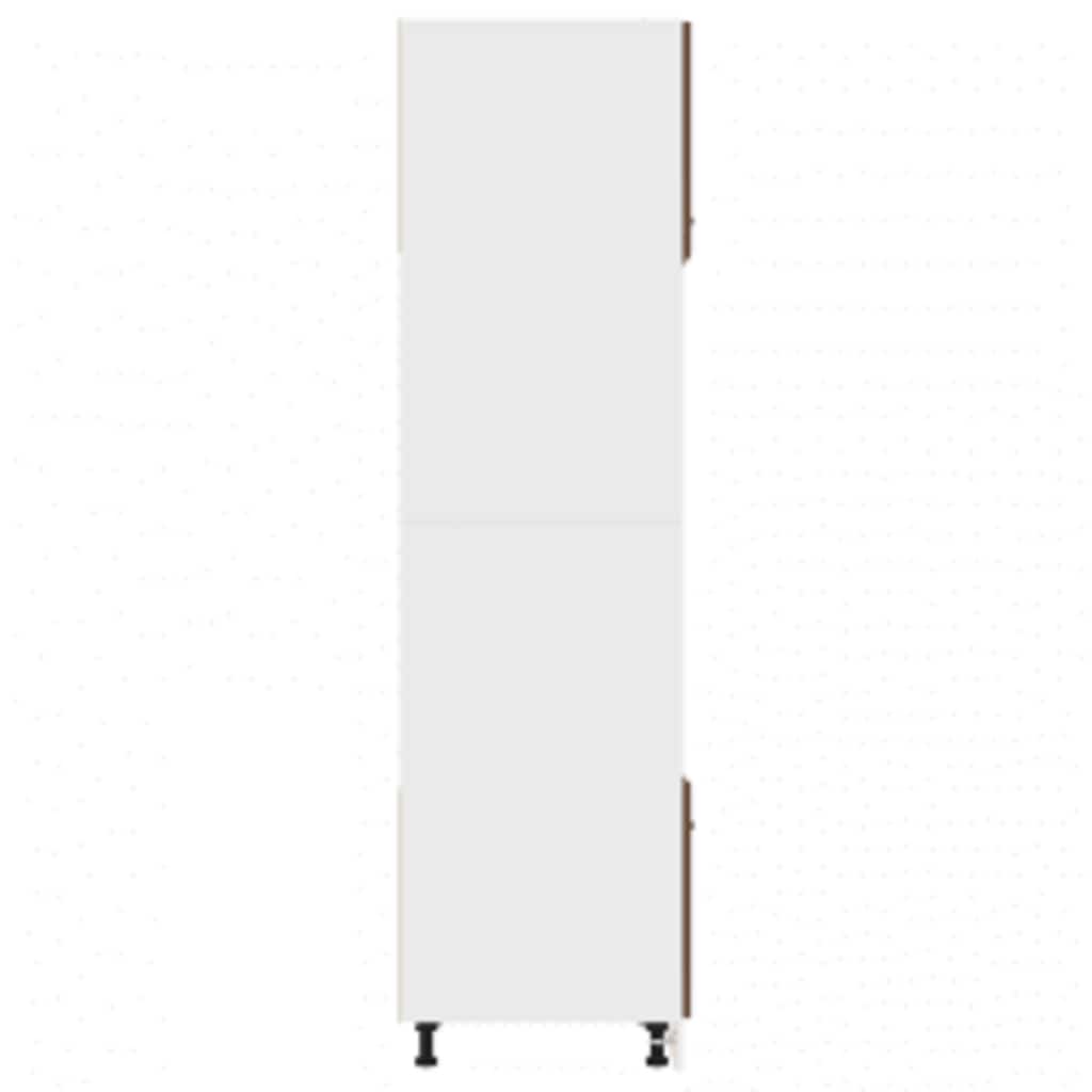 Armadio Microonde “Lyon” Rovere Marrone 60X57X207 Cm Bianco