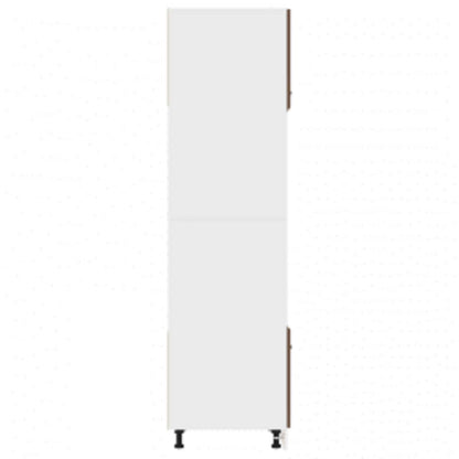 Armadio Microonde “Lyon” Rovere Marrone 60X57X207 Cm Bianco