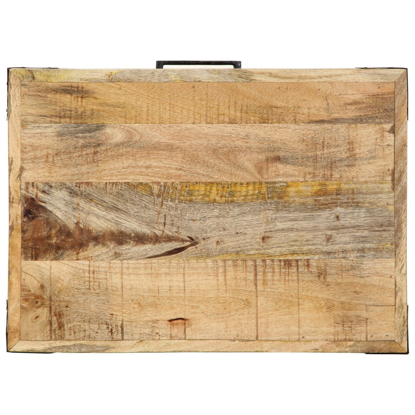 Carrello Da Cucina 55X40X80 Cm In Legno Massello Rustico Di Mango