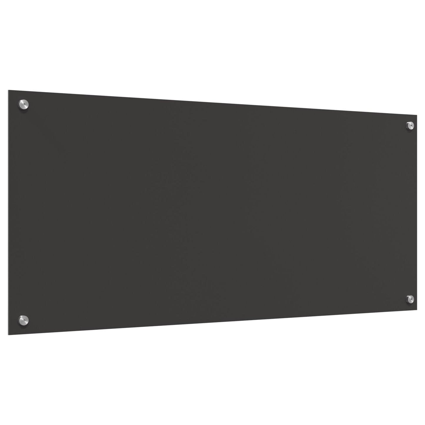 Schienale Cucina Grigio Scuro 110X50X0,6 Cm In Vetro Temperato Di