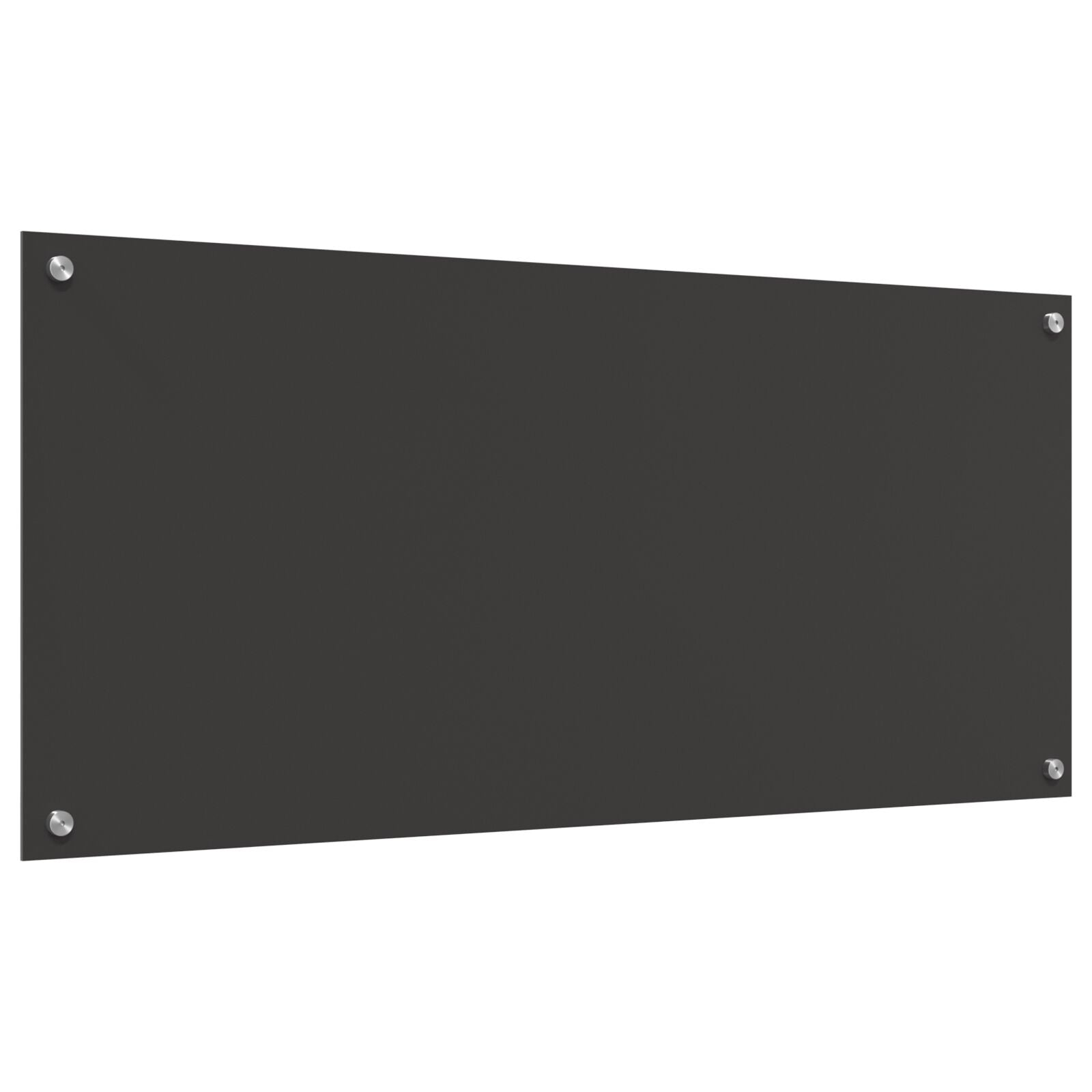 Schienale Cucina Grigio Scuro 110X50X0,6 Cm In Vetro Temperato Di