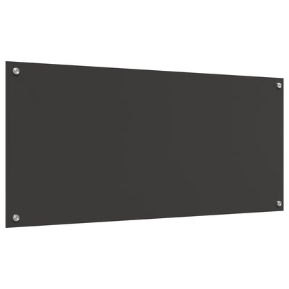 Schienale Cucina Grigio Scuro 110X50X0,6 Cm In Vetro Temperato Di