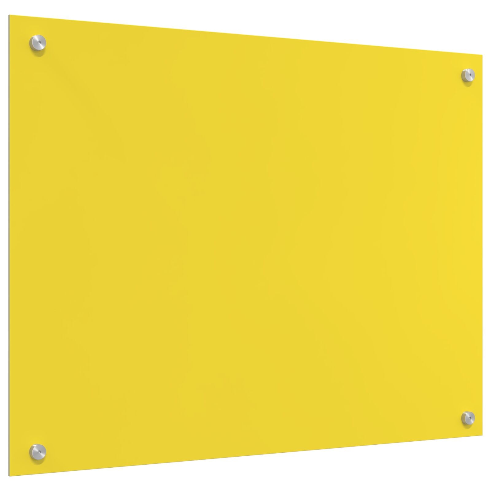 Schienale Da Cucina Giallo 80X60X0,6 Cm In Vetro Temperato