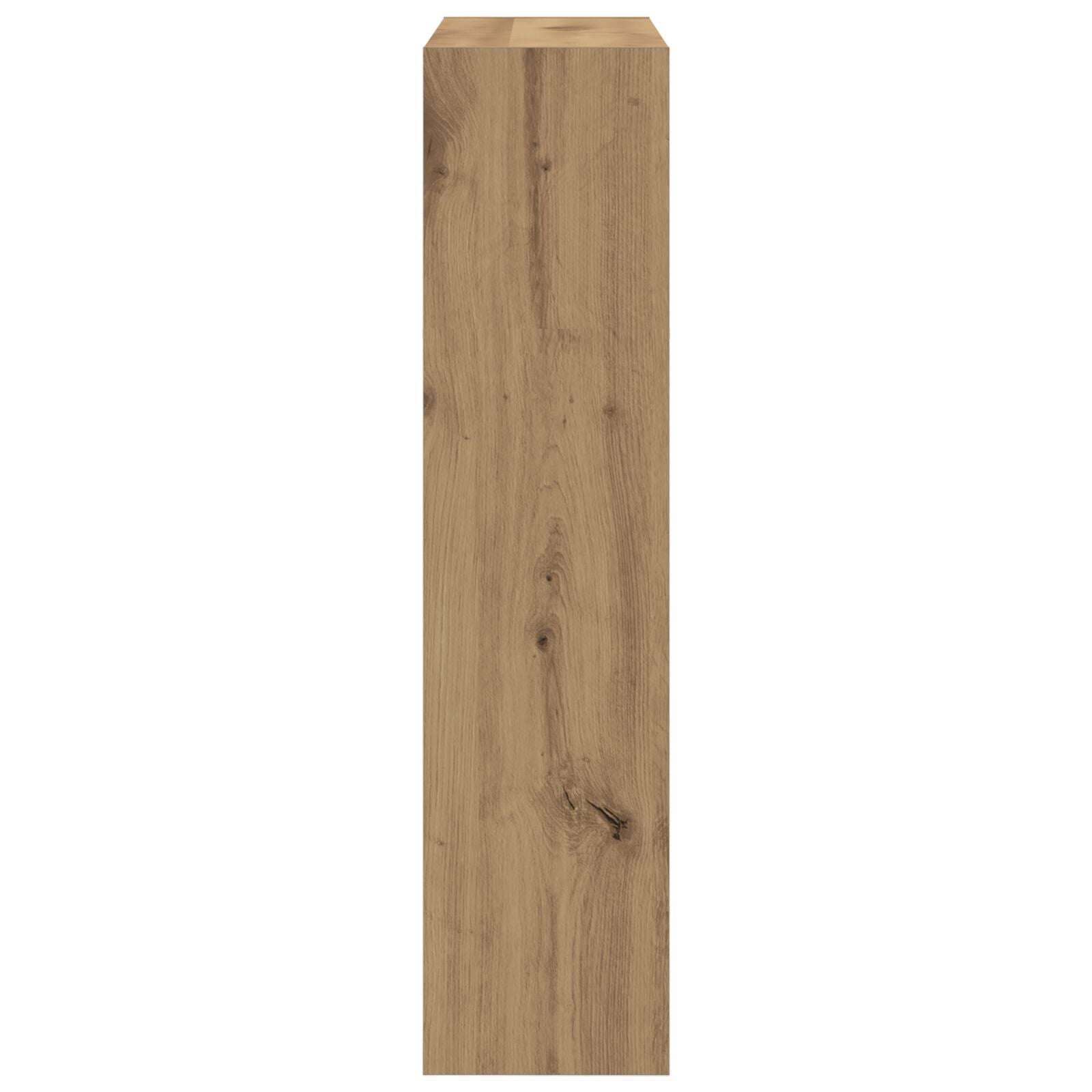 Mobile Per Scarpe  Con Cassetto A Ribalta In Rovere Affumicato 80X21X87,5 Cm