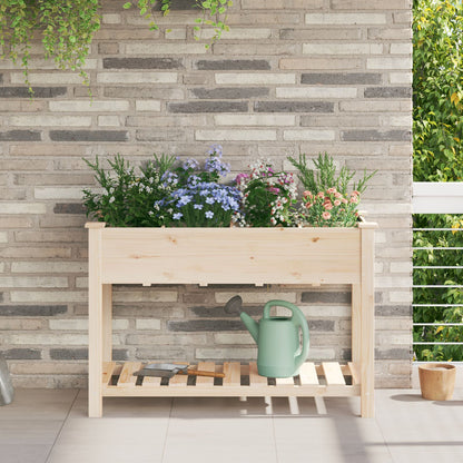 Fioriera Per Giardino Con Griglie 71X37X76 Cm In Legno Massello Di Pino