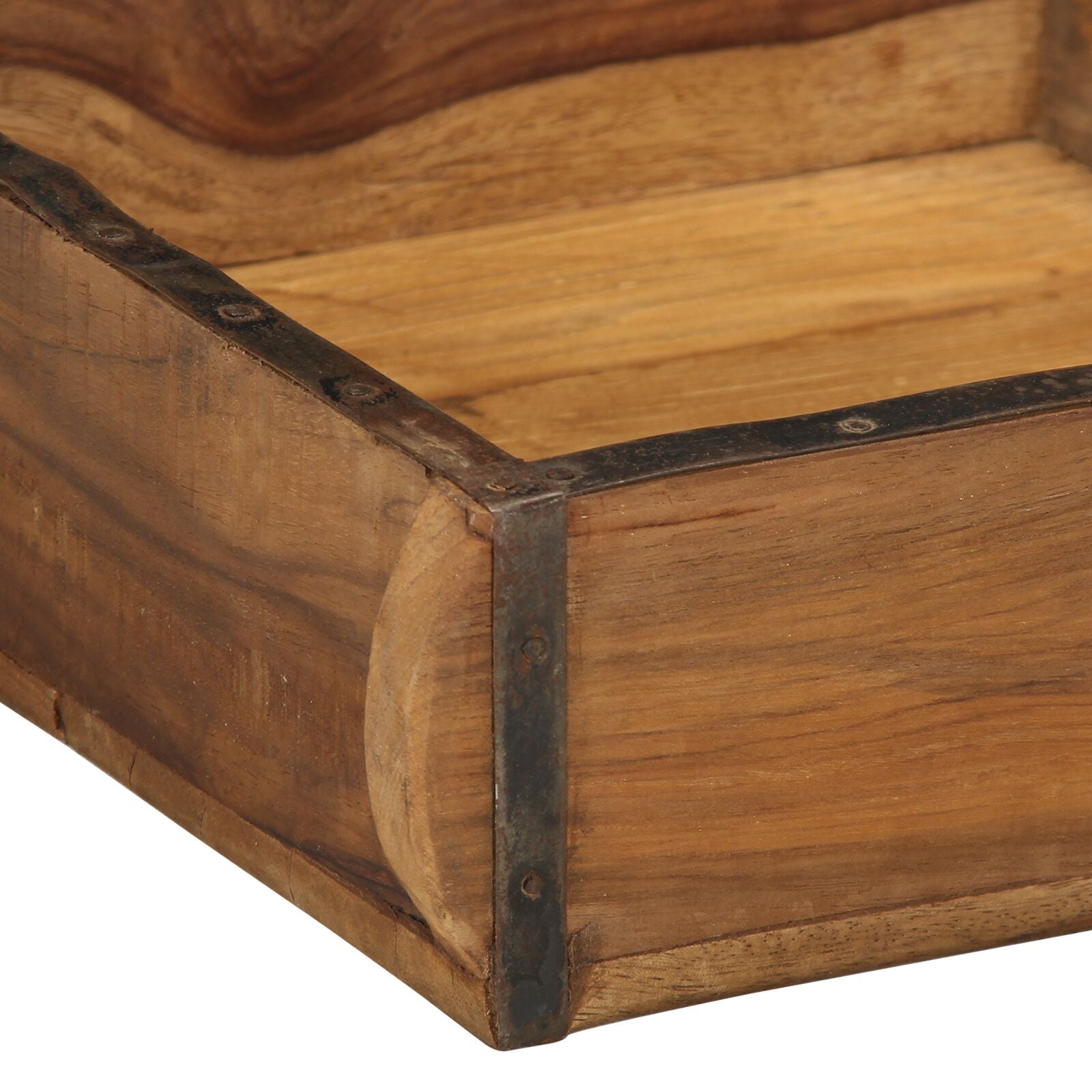 Vassoi 4 Pcs 31X29X10 Cm Legno Massello Riciclato
