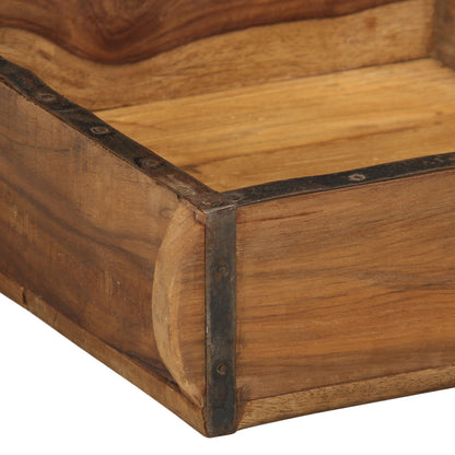 Vassoi 4 Pcs 31X29X10 Cm Legno Massello Riciclato