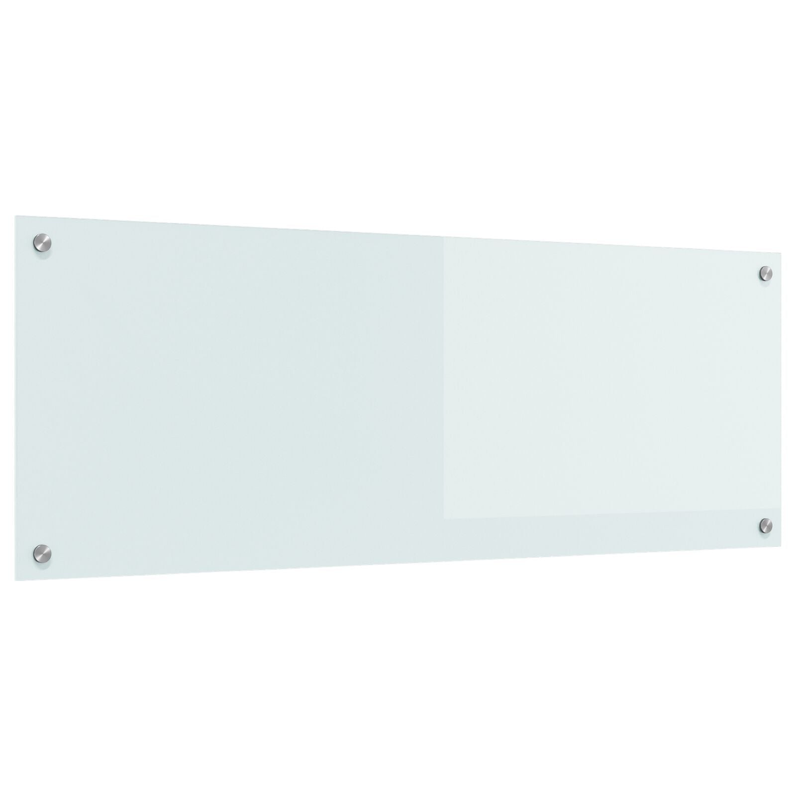 Schienale Cucina Bianco 110X40X0,6 Cm Vetro Temperato